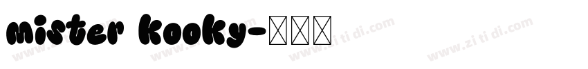 mister kooky字体转换
